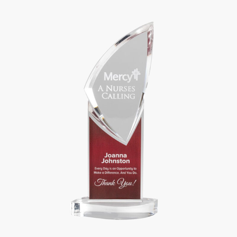 Engraved Acrylic Colored Ternion Tower - Image 2