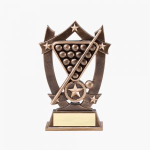 FREE Engraving final Super Clear Glass Asymmetric Trophy Pool & Snooker Award 