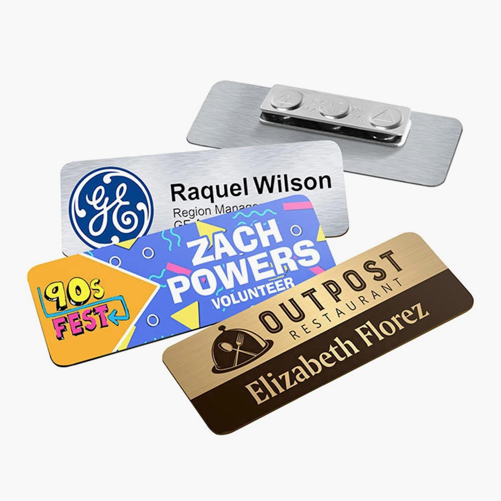 Personalized Magnetic Name Tags