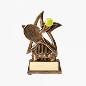 Resin Tennis Ball Man Trophy Free Engraving