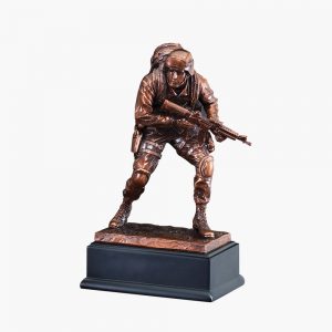 Resin Military Rifleman Crouching Award