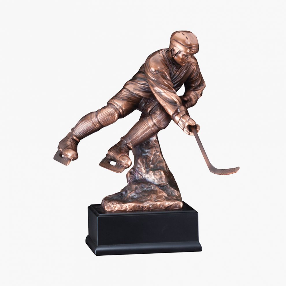 Resin Floating Hockey Player Award Crystal Images, Inc.