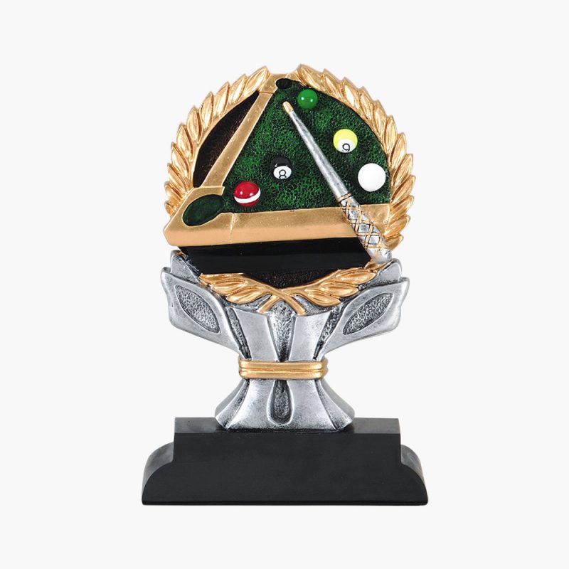 Custom Resin Painted Billiards Wreath Award