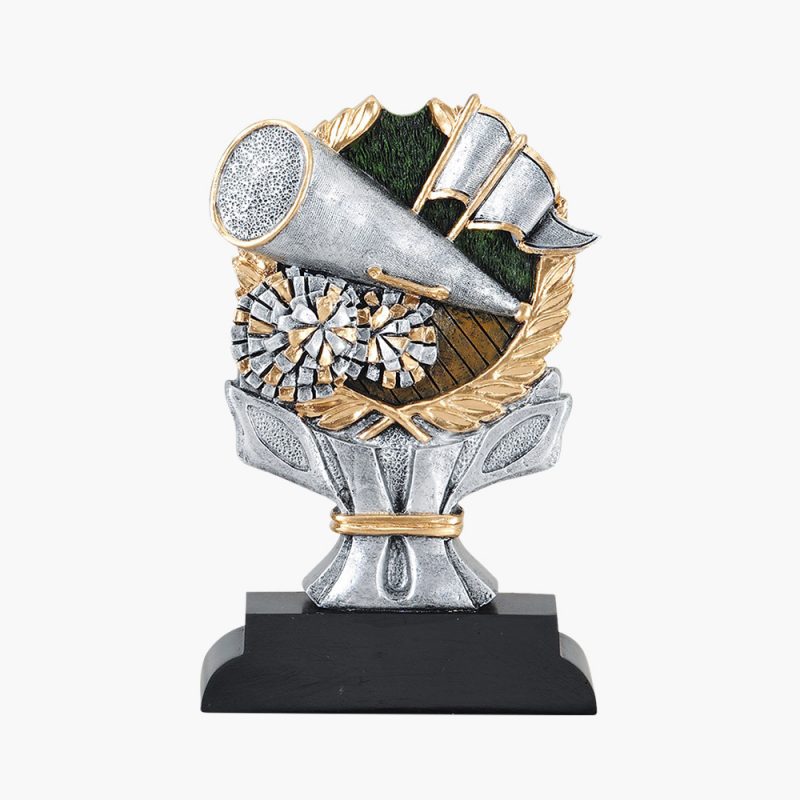 Custom Resin Painted Cheerleading Wreath Award