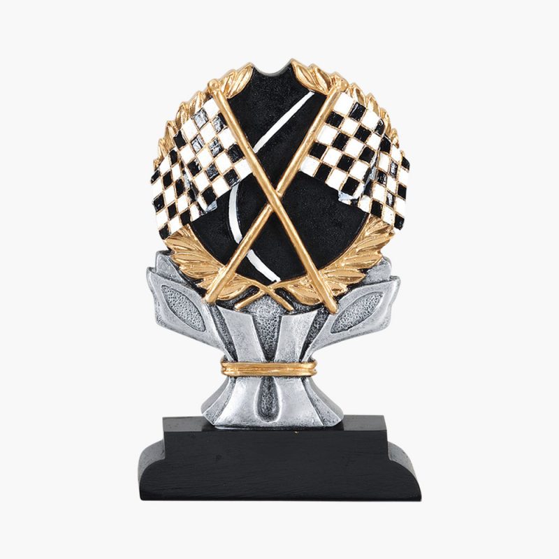 Custom Resin Painted Racing Wreath Award