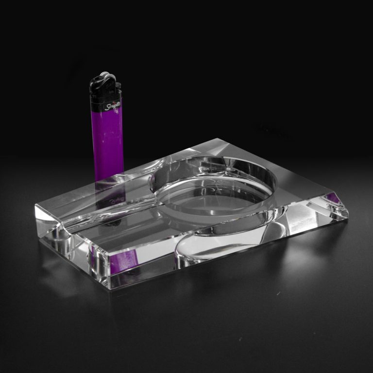 Crystal Rectangle Cigar Ashtray Crystal Images, Inc.