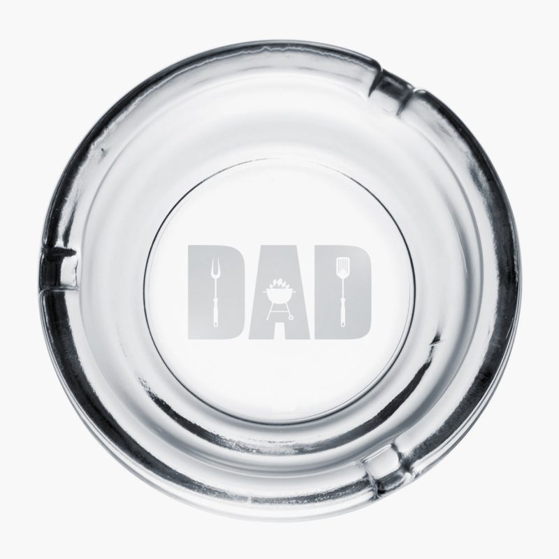 Traditional Glass Round Ashtray - Image 3