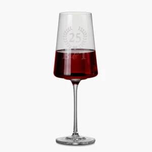 Engraved Kono Red Wine Glass