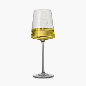 Engraved Kono White Wine Glass