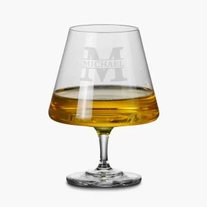 Engraved Kono Brandy Snifter