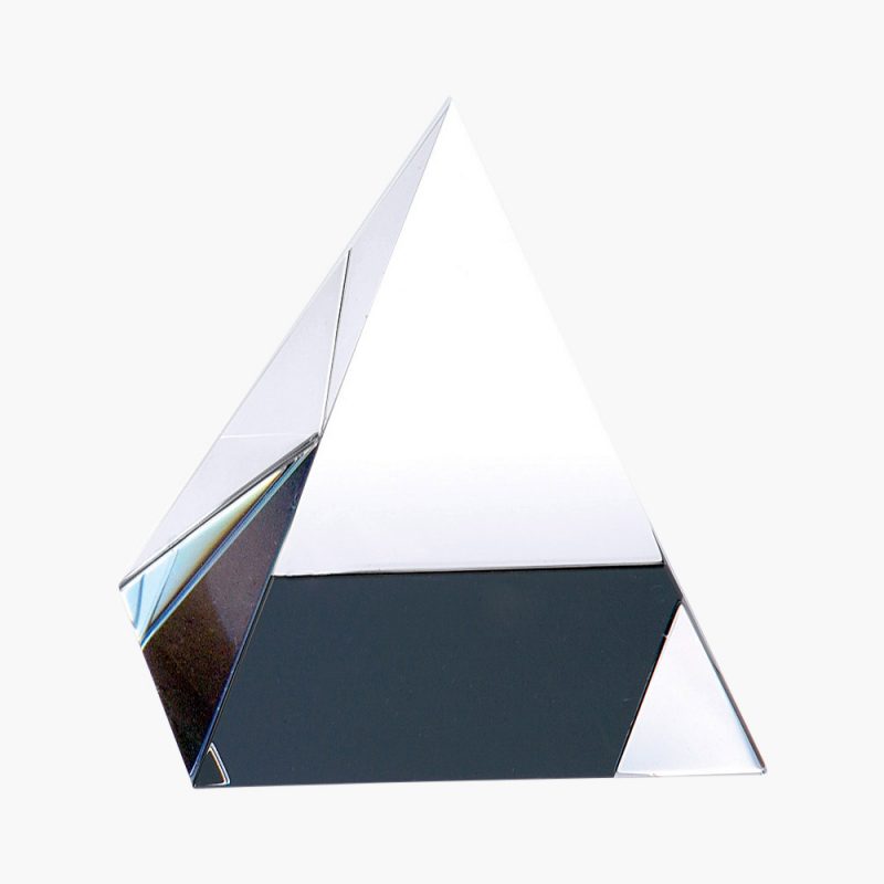 Personalized Crystal Pyramid Paperweight