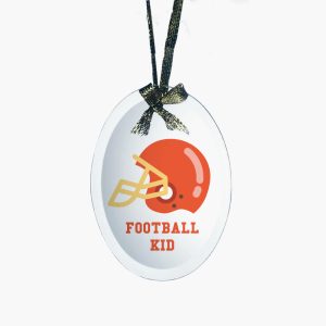 Personalized Glass Beveled Oval Ornament