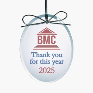 Personalized Crystal Beveled Oval Ornament