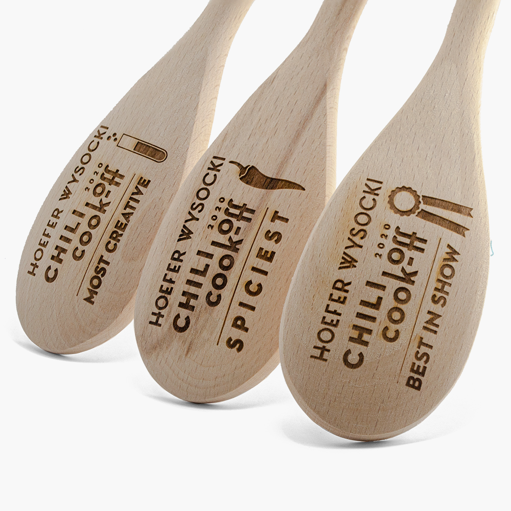 Wooden Spoon Award Trophy customise insert Personalised engraving