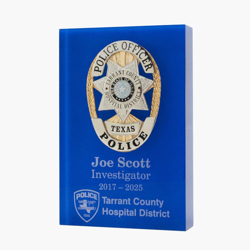 Custom Lucite Badge Embedment